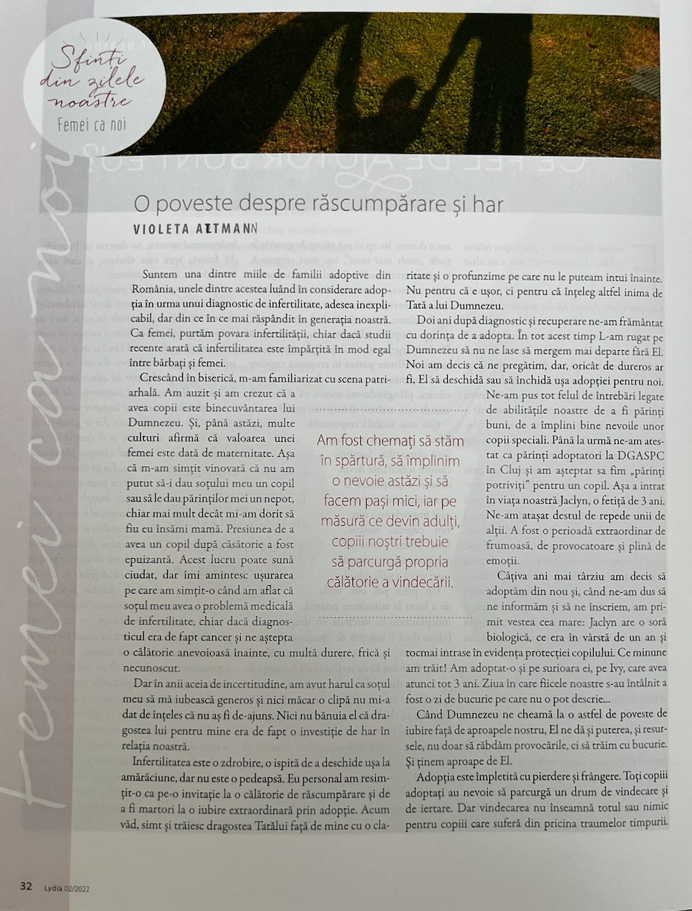 O poveste despre răscumpărare și har